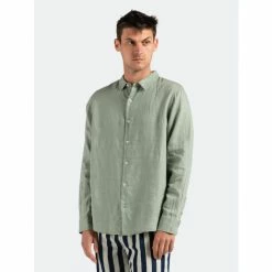Alternative view of Banks Journal Hastings Linen L/S Woven Shirt Tops Leaf