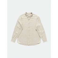 Banks Journal Brunswick L/S Woven Shirt Tops Bone