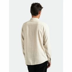 Banks Journal Brunswick L/S Woven Shirt Tops Bone -Banks Journal store unnamed file 1460