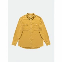 Banks Journal Brooms L/S Woven Shirt Tops Dark Mustard