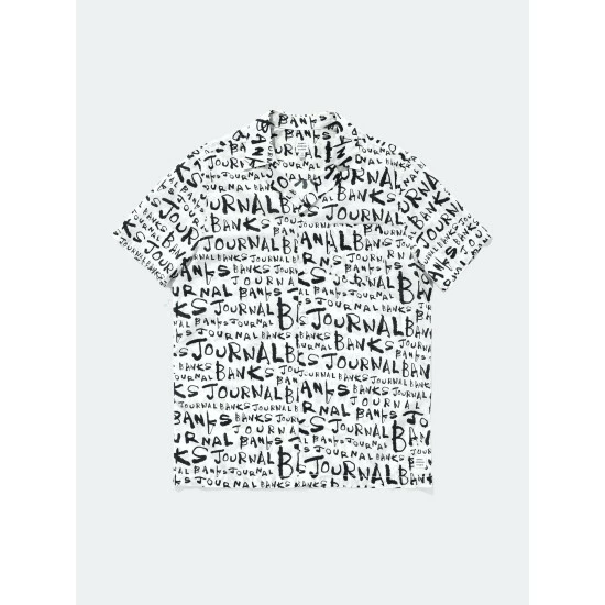 Banks Journal Dunkwell S/S Woven Shirt Tops Off White 3 Banks Journal Dunkwell S/S Woven Shirt Tops Off White