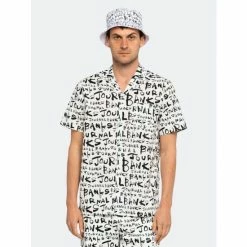 Alternative view of Banks Journal Dunkwell S/S Woven Shirt Tops Off White