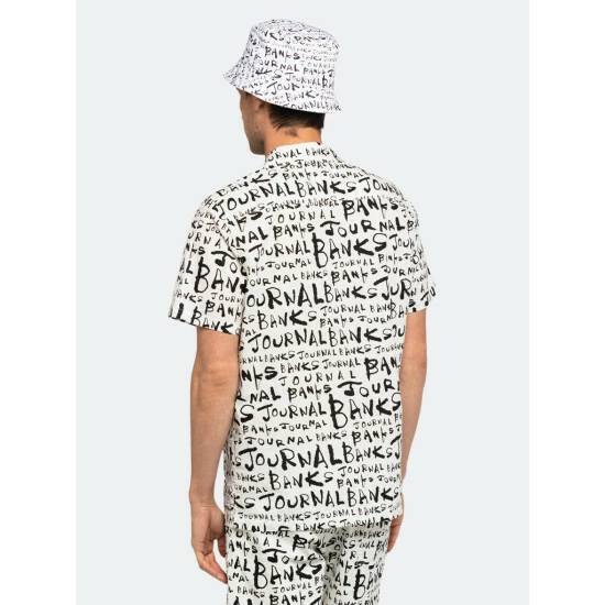 Banks Journal Dunkwell S/S Woven Shirt Tops Off White 6 Banks Journal Dunkwell S/S Woven Shirt Tops Off White - Image 4