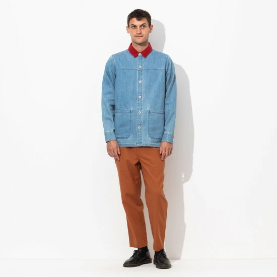 Banks Journal Formation Jacket - Medium Indigo Denim & Bottoms 5 Banks Journal Formation Jacket - Medium Indigo Denim & Bottoms - Image 3