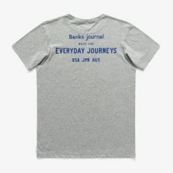Alternative view of Banks Journal Crypto Faded Tee Shirt - Heather Grey T-Shirts
