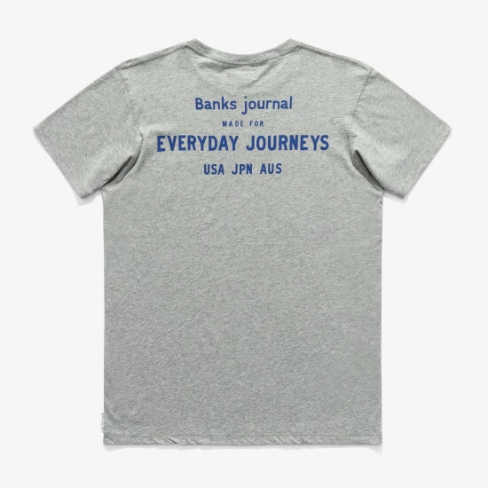 Banks Journal Crypto Faded Tee Shirt - Heather Grey T-Shirts 4 Banks Journal Crypto Faded Tee Shirt - Heather Grey T-Shirts - Image 2