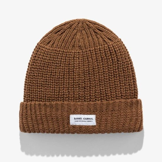 Banks Journal Made For Beanie - Dark Toffee Hats 3 Banks Journal Made For Beanie - Dark Toffee Hats