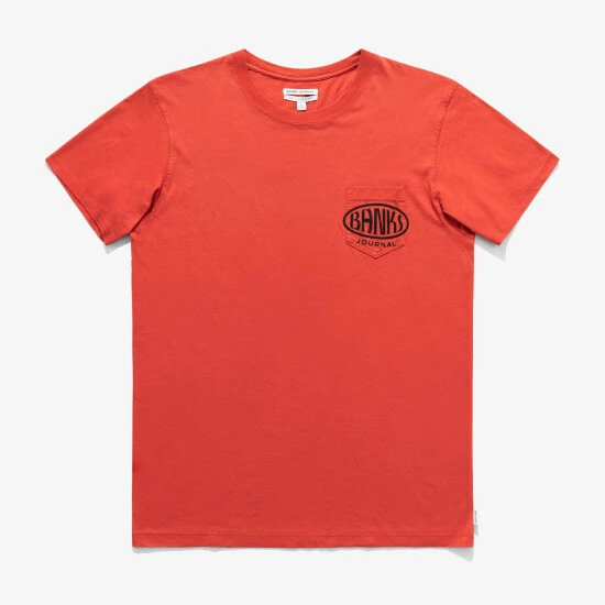 Banks Journal Au Revoir Faded Tee Shirt T-Shirts Vintage Red 3 Banks Journal Au Revoir Faded Tee Shirt T-Shirts Vintage Red