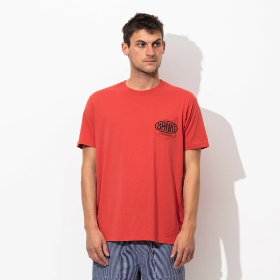 Banks Journal Au Revoir Faded Tee Shirt T-Shirts Vintage Red 5 Banks Journal Au Revoir Faded Tee Shirt T-Shirts Vintage Red - Image 3