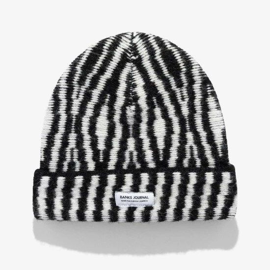 Banks Journal Mik Beanie Hats Black/white 3 Banks Journal Mik Beanie Hats Black/white