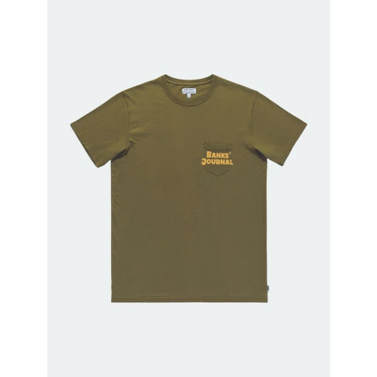 Banks Journal Mojave Classic Tee Shirt T-Shirts Dark Olive 4 Banks Journal Mojave Classic Tee Shirt T-Shirts Dark Olive - Image 2