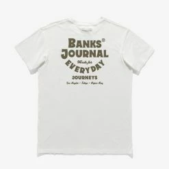 Banks Journal Mojave Classic Tee Shirt T-Shirts Off White