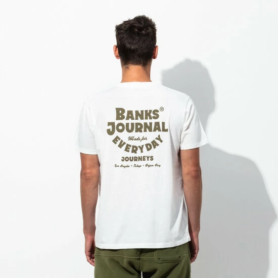 Banks Journal Mojave Classic Tee Shirt T-Shirts Off White 7 Banks Journal Mojave Classic Tee Shirt T-Shirts Off White - Image 5