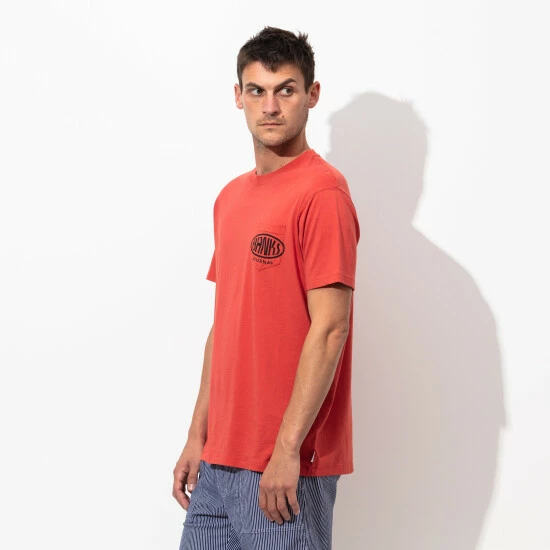 Banks Journal Au Revoir Faded Tee Shirt T-Shirts Vintage Red 7 Banks Journal Au Revoir Faded Tee Shirt T-Shirts Vintage Red - Image 5