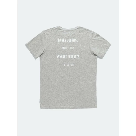 Banks Journal Passport Classic Tee Shirt Tops Heather Grey 3 Banks Journal Passport Classic Tee Shirt Tops Heather Grey