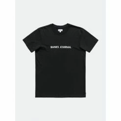Banks Journal Label Primary Classic Tee Shirt Tops Dirty Black