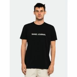 Alternative view of Banks Journal Label Primary Classic Tee Shirt Tops Dirty Black