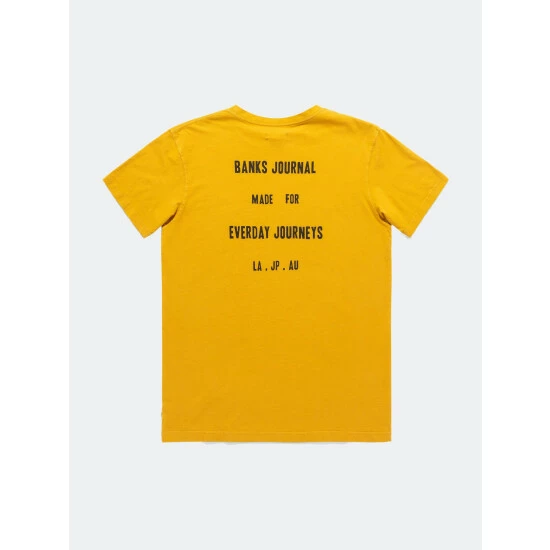 Banks Journal Passport Classic Tee Shirt Tops Dark Mustard 3 Banks Journal Passport Classic Tee Shirt Tops Dark Mustard