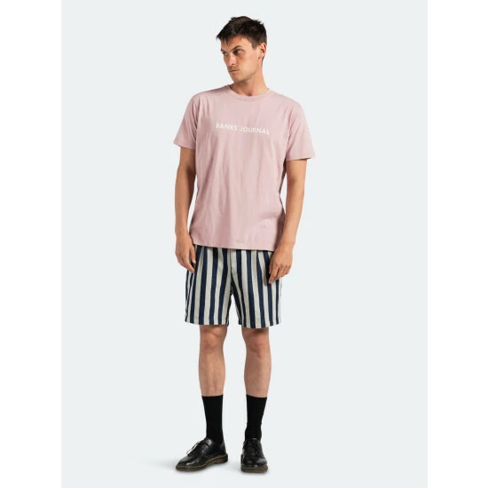 Banks Journal Label Classic Tee Shirt Tops Pale Lavander 7 Banks Journal Label Classic Tee Shirt Tops Pale Lavander - Image 5