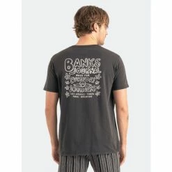 Banks Journal Slice Faded Tee Shirt T-Shirts Black -Banks Journal store unnamed file 170