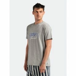 Banks Journal Nyc Classic Tee Shirt Tops Heather Grey -Banks Journal store unnamed file 1704