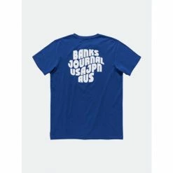 Banks Journal Posted Classic Tee Shirt Tops Deep Marine