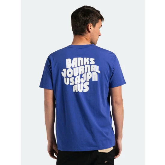 Banks Journal Posted Classic Tee Shirt Tops Deep Marine 6 Banks Journal Posted Classic Tee Shirt Tops Deep Marine - Image 4