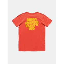 Banks Journal Posted Classic Tee Shirt Tops Washed Red