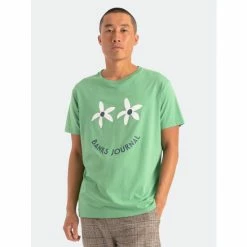 Alternative view of Banks Journal Smile Faded Tee Shirt T-Shirts Emerald Green