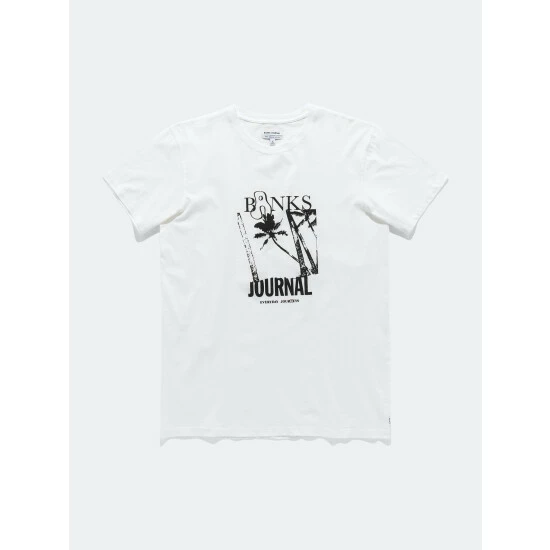 Banks Journal Weiry Palms Classic Tee Shirt Tops Off White 3 Banks Journal Weiry Palms Classic Tee Shirt Tops Off White