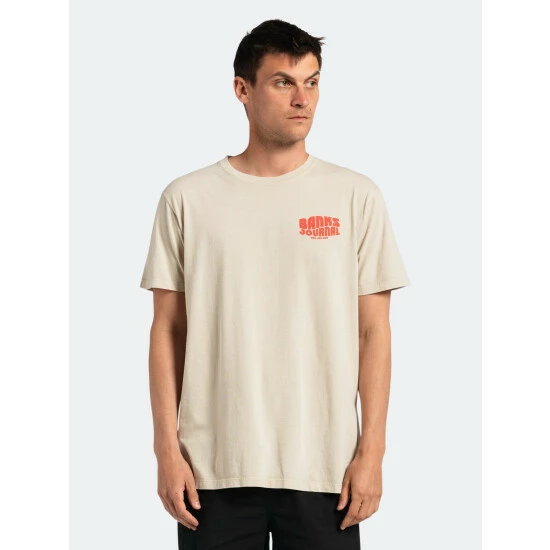 Banks Journal Posted Classic Tee Shirt Tops Bone 5 Banks Journal Posted Classic Tee Shirt Tops Bone - Image 3