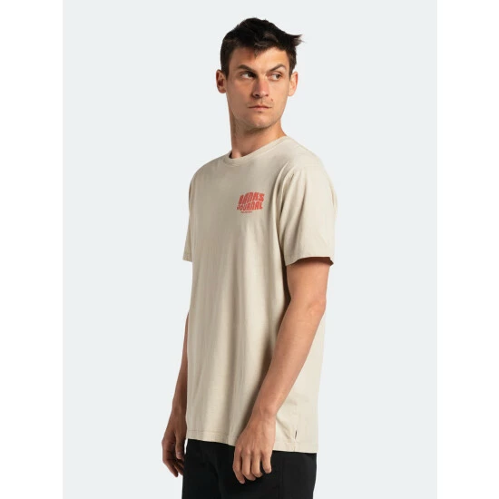 Banks Journal Posted Classic Tee Shirt Tops Bone 7 Banks Journal Posted Classic Tee Shirt Tops Bone - Image 5