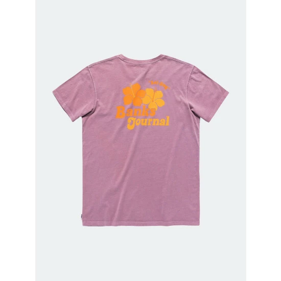 Banks Journal Lei Day Faded Tee Shirt Tops Pale Lavander 3 Banks Journal Lei Day Faded Tee Shirt Tops Pale Lavander