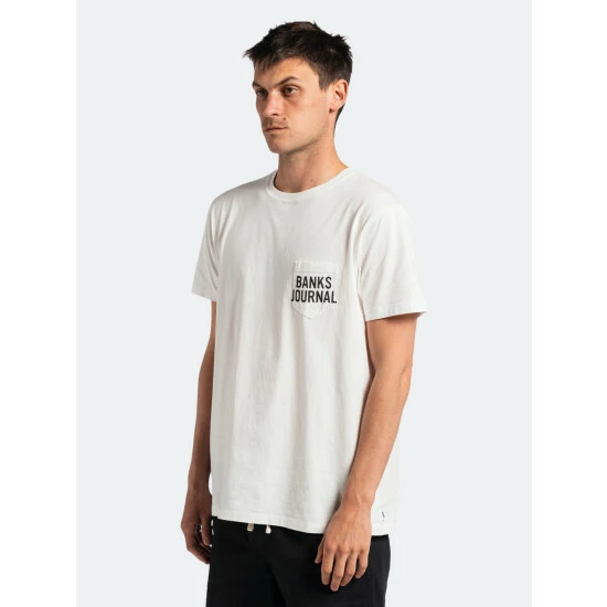 Banks Journal Shores Smu Hawaii Tee Shirt Tops Off White 6 Banks Journal Shores Smu Hawaii Tee Shirt Tops Off White - Image 4