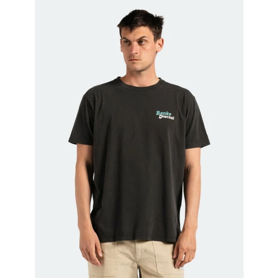 Banks Journal Lei Day Faded Tee Shirt Tops Dirty Black 5 Banks Journal Lei Day Faded Tee Shirt Tops Dirty Black - Image 3