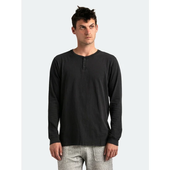 Banks Journal Salvador L/S Tee Shirt Tops Dirty Black 4 Banks Journal Salvador L/S Tee Shirt Tops Dirty Black - Image 2