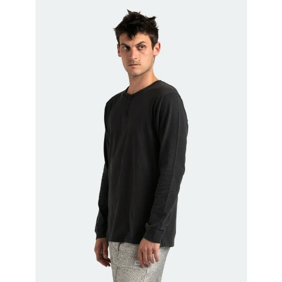 Banks Journal Salvador L/S Tee Shirt Tops Dirty Black 6 Banks Journal Salvador L/S Tee Shirt Tops Dirty Black - Image 4