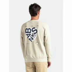 Banks Journal Decoded Crew Sweat Fleece Sweatshirts, Sweaters & Hoodies Bone -Banks Journal store unnamed file 1909