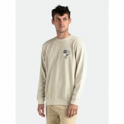 Banks Journal Decoded Crew Sweat Fleece Sweatshirts, Sweaters & Hoodies Bone -Banks Journal store unnamed file 1910