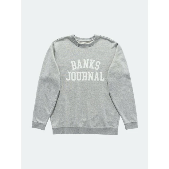Banks Journal Defense Crew Sweat Fleece Sweatshirts, Sweaters & Hoodies Grey Marle 3 Banks Journal Defense Crew Sweat Fleece Sweatshirts, Sweaters & Hoodies Grey Marle