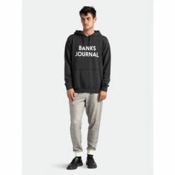 Banks Journal Journal Parka Fleece Sweatshirts, Sweaters & Hoodies Dirty Black -Banks Journal store unnamed file 1931