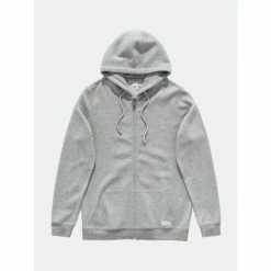 Banks Journal Primary Twill Zip Hoodie Transseasonal Fleece Sweatshirts, Sweaters & Hoodies Heather Grey