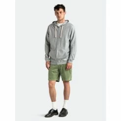 Banks Journal Primary Twill Zip Hoodie Transseasonal Fleece Sweatshirts, Sweaters & Hoodies Heather Grey -Banks Journal store unnamed file 1942