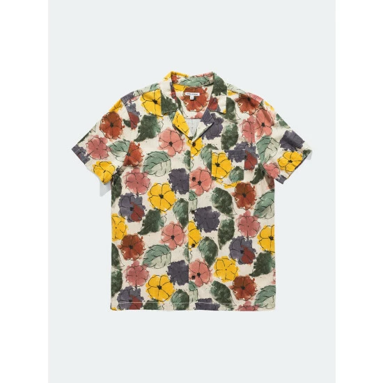 Banks Journal Soho S/S Woven Shirt Tops Bone 3 Banks Journal Soho S/S Woven Shirt Tops Bone