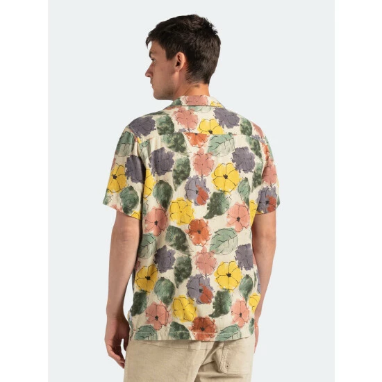 Banks Journal Soho S/S Woven Shirt Tops Bone 5 Banks Journal Soho S/S Woven Shirt Tops Bone - Image 3