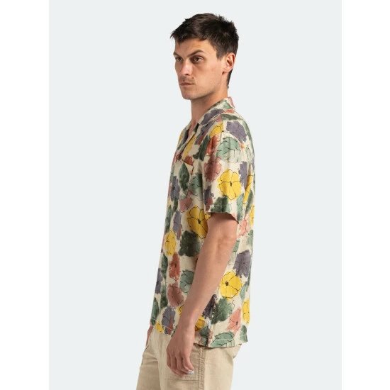 Banks Journal Soho S/S Woven Shirt Tops Bone 6 Banks Journal Soho S/S Woven Shirt Tops Bone - Image 4