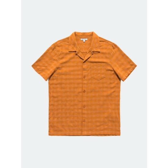Banks Journal Mammoth S/S Woven Shirt Tops Tabacco 3 Banks Journal Mammoth S/S Woven Shirt Tops Tabacco
