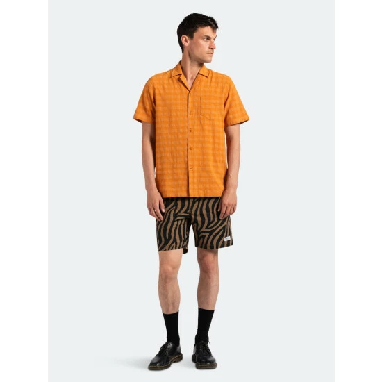 Banks Journal Mammoth S/S Woven Shirt Tops Tabacco 7 Banks Journal Mammoth S/S Woven Shirt Tops Tabacco - Image 5