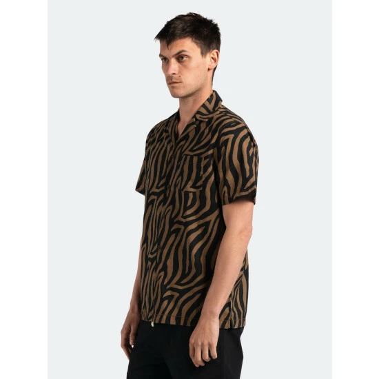Banks Journal Stranger S/S Woven Shirt Tops Clay 6 Banks Journal Stranger S/S Woven Shirt Tops Clay - Image 4