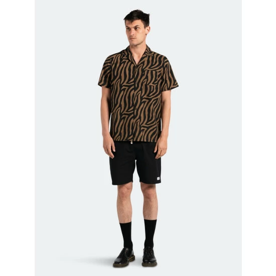 Banks Journal Stranger S/S Woven Shirt Tops Clay 7 Banks Journal Stranger S/S Woven Shirt Tops Clay - Image 5